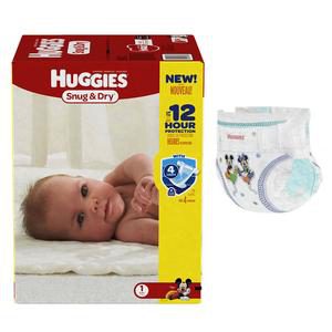 Huggies Snug & Dry Diapers Size 1 Newborn Both Jumbo Pack - 8-14 lbs